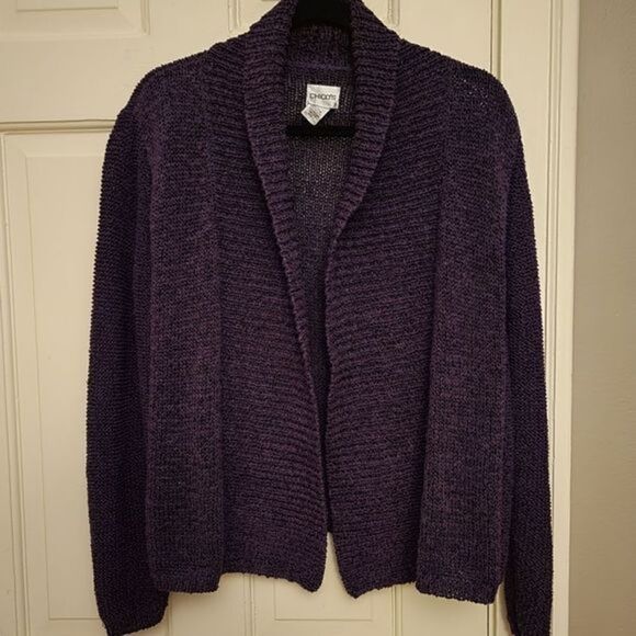 Purple Chicos Cardigan Size 1 Medium - Picture 1 of 4